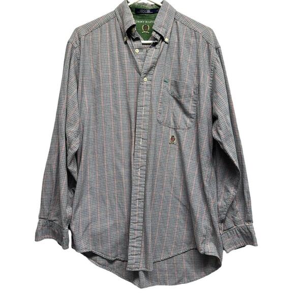 Tommy Hilfiger Lion Crest Men Multi Color Flannel Size S EUCq - Picture 2 of 8